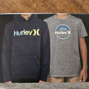 NWT Hurley 14/16 XL Hoodie and tshirt bundle